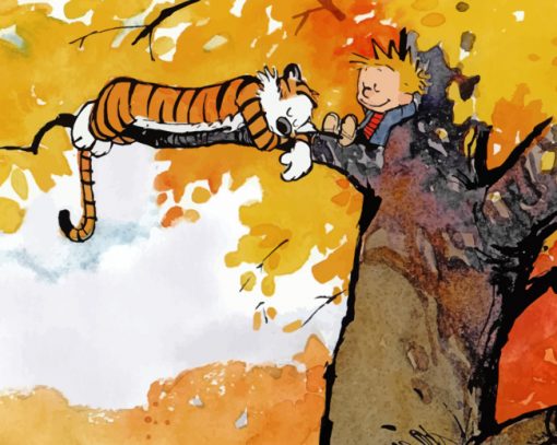 Calvin And Hobbes Adventure paint by numbbers