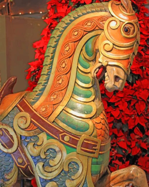 Carousel Horse paint by numbers