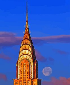 Chrysler Building paint by numbers