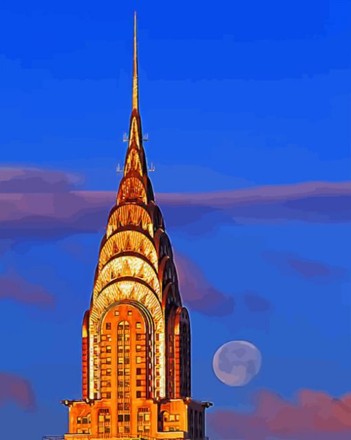 Chrysler Building paint by numbers