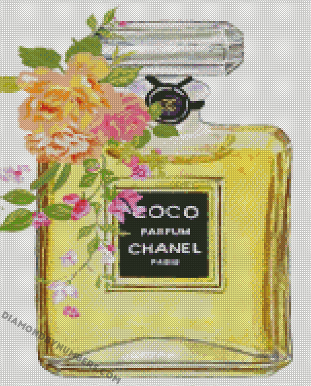 Coco Chanel Perfume - 5D Diamond Painting - DiamondByNumbers - Diamond  Painting art