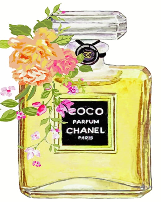 chanel bottle painting