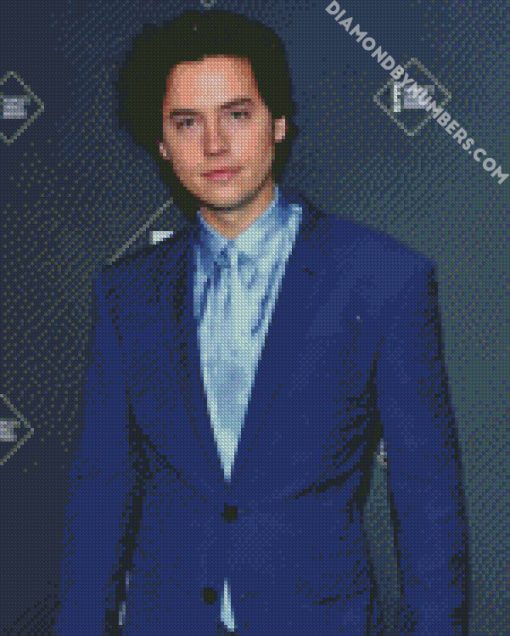 cole sprouse actor diamond painting