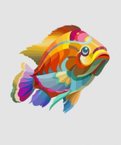 Colorful Fish paint by numbers