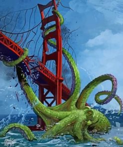 Cthulhu And Bridge paint by numbers