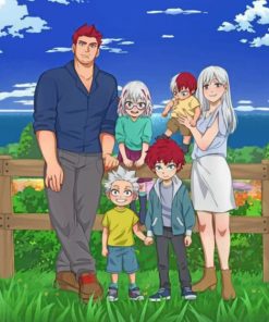 Shoto Todoroki Family paint by numbers