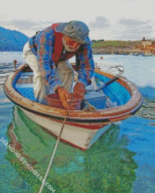 fisher man diamond paintings