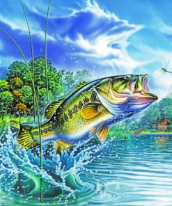 Fly Fishing Artwork Paint by numbers