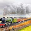 Flying Scotsman Steam Train paint by numbers