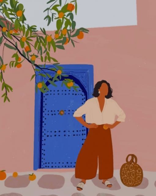 Girl In Morocco paint by numbers