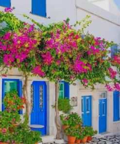 Greece Houses Paint by numbers