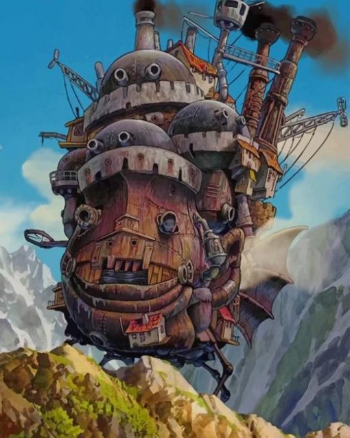 Howls Moving Castle Studio Ghibli Paint by numbers