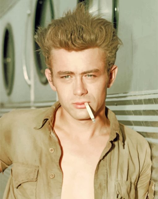 James Dean Smoking paint by numbers