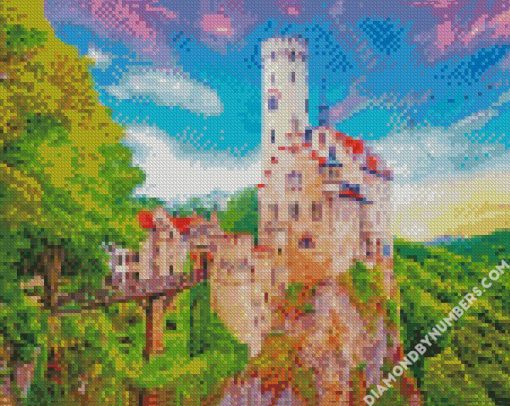 lichtenstein castle germany diamond painting