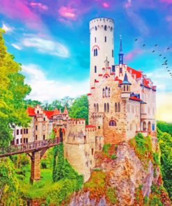 Lichtenstein Castle Germany paint by numbers