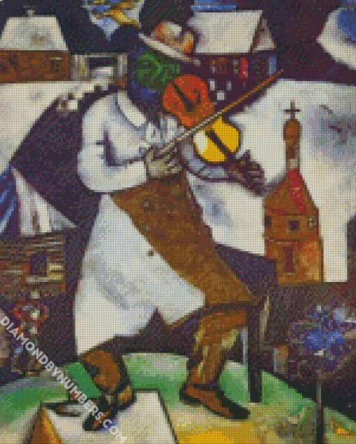 marc chagall the fiddler diamond paintings