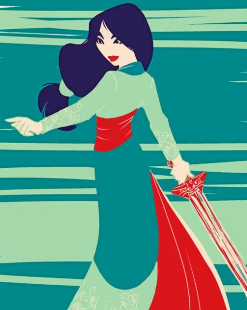 Brave Mulan paint by numbers