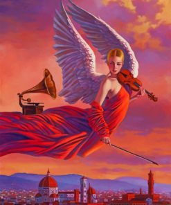 Musician Angel paint by numbers