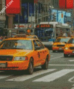 new york taxis diamond paintings