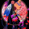 Pocahontas Dream Catcher paint by numbers