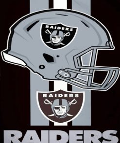 Raiders Player paint by numbers