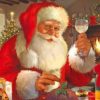 Santa Claus Celebrating Paint by numbers