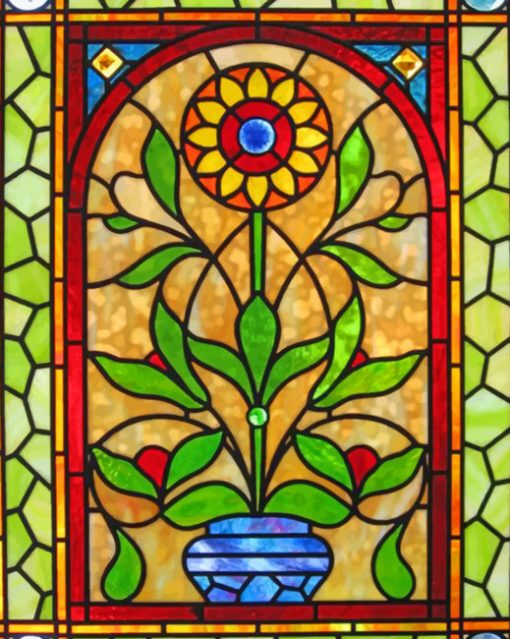 Stained Glass paint by numbers