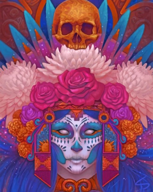 Sugar Skull Paint by numbers