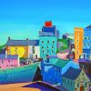Tenby Houses paint by nummbers