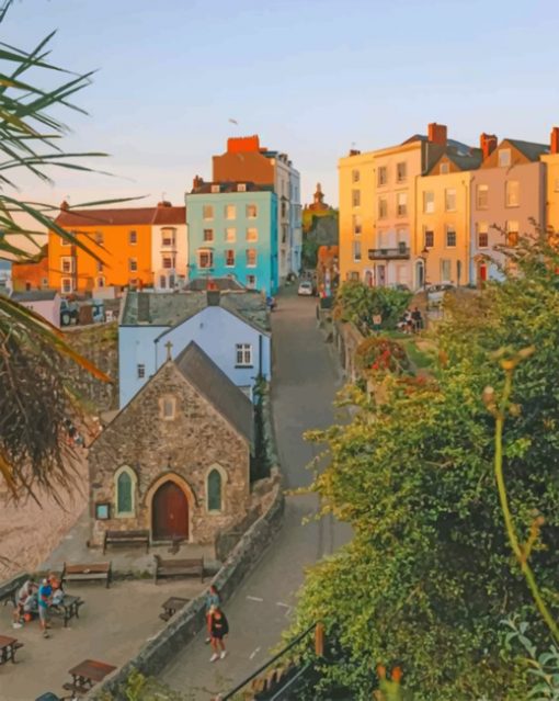 Tenby Wales paint by numbers
