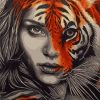 Tiger Woman paint by numbers