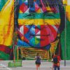world largest mural street art las etnias the ethnicities eduardo kobra rio olympics brazil diamond paintings
