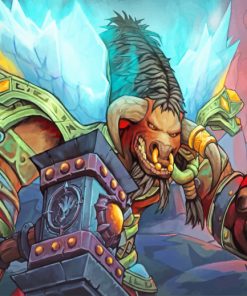 World Of Warcraft Tauren Shaman paint by numbers