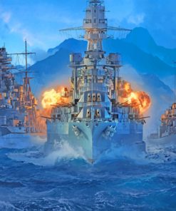 World Of Warships Legends paint by numbers