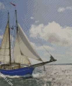 yacht sailing diamond paintings