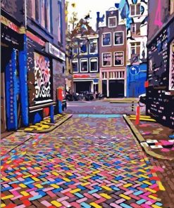 Amsterdam Beautiful Street paint by numbers