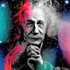 Galaxy Albert Einstein paint by numbers