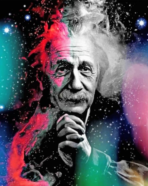 Galaxy Albert Einstein paint by numbers