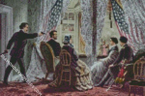 Assassination of Abraham Lincoln diamond paintings