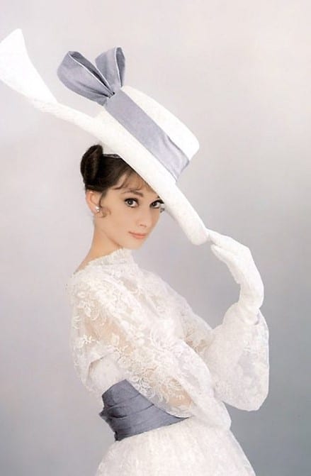 Audrey Hepburn In A White Hat Paint by numbers