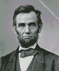 Black and White Abe Lincoln diamond paintings