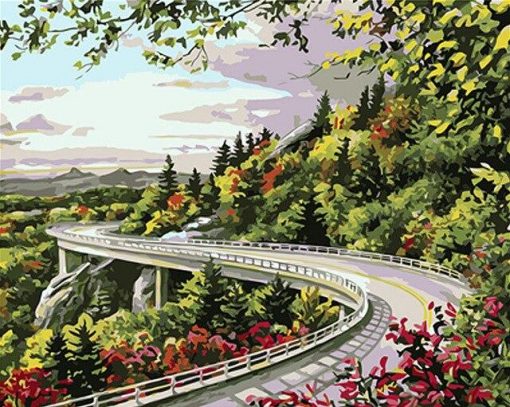 Blue Ridge Parkway paint by numbers