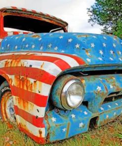 Vintage Old Truck paint by numbers