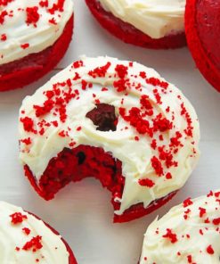 Red Velvet Donuts paint by numbers