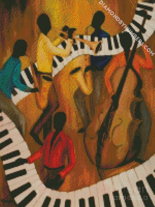 The Get Down Jazz Quintet diamond paintings
