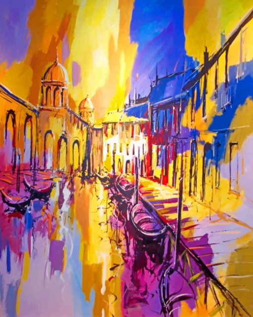 Abstract Venice paint by numbers