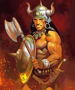 Aesthetic Conan Frank Frazetta Paint by numbers