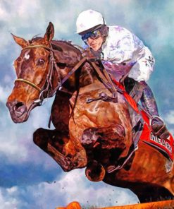 Aesthetic Horse Racing Paint by numbers