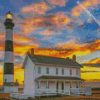 bodie lighthouse sunset diamond painting