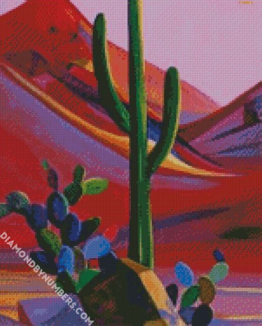 cactus maynard dixon diamond painting